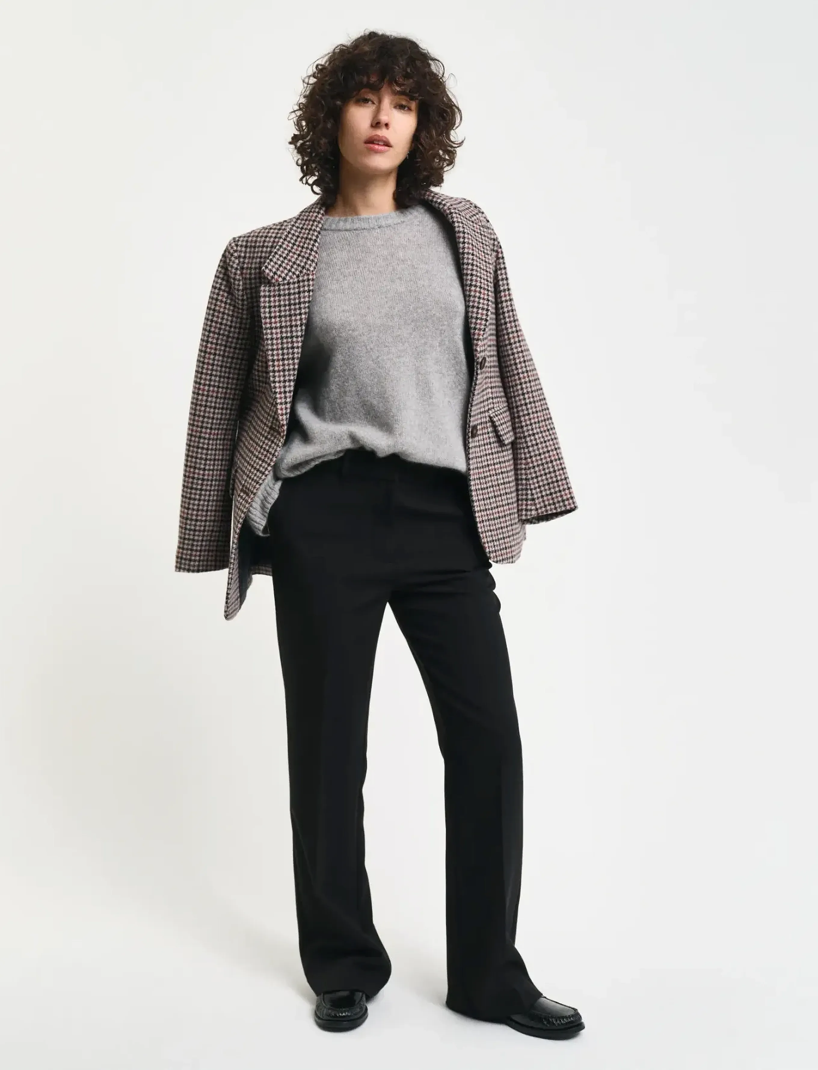 Gant - Slim Flared Slacks - flares - black - 5