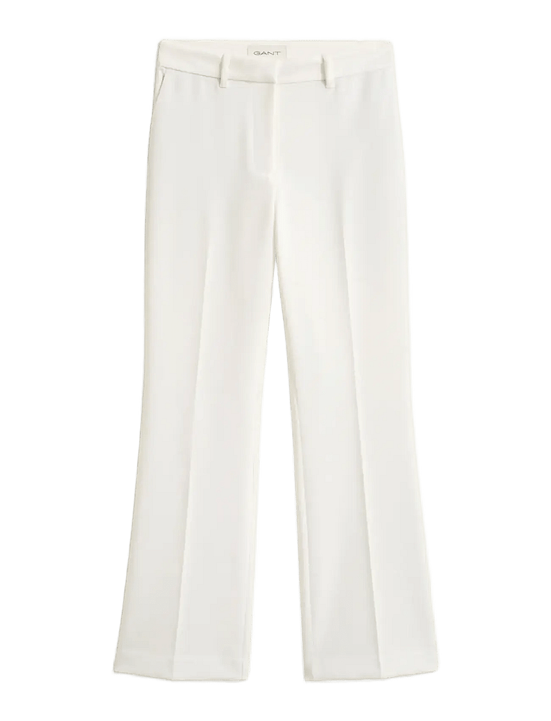 Gant - Slim Flared Slacks - schlaghose - eggshell - 1