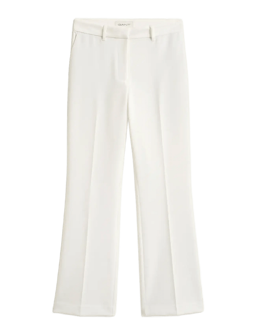 Gant - Slim Flared Slacks - schlaghosen - eggshell - 1