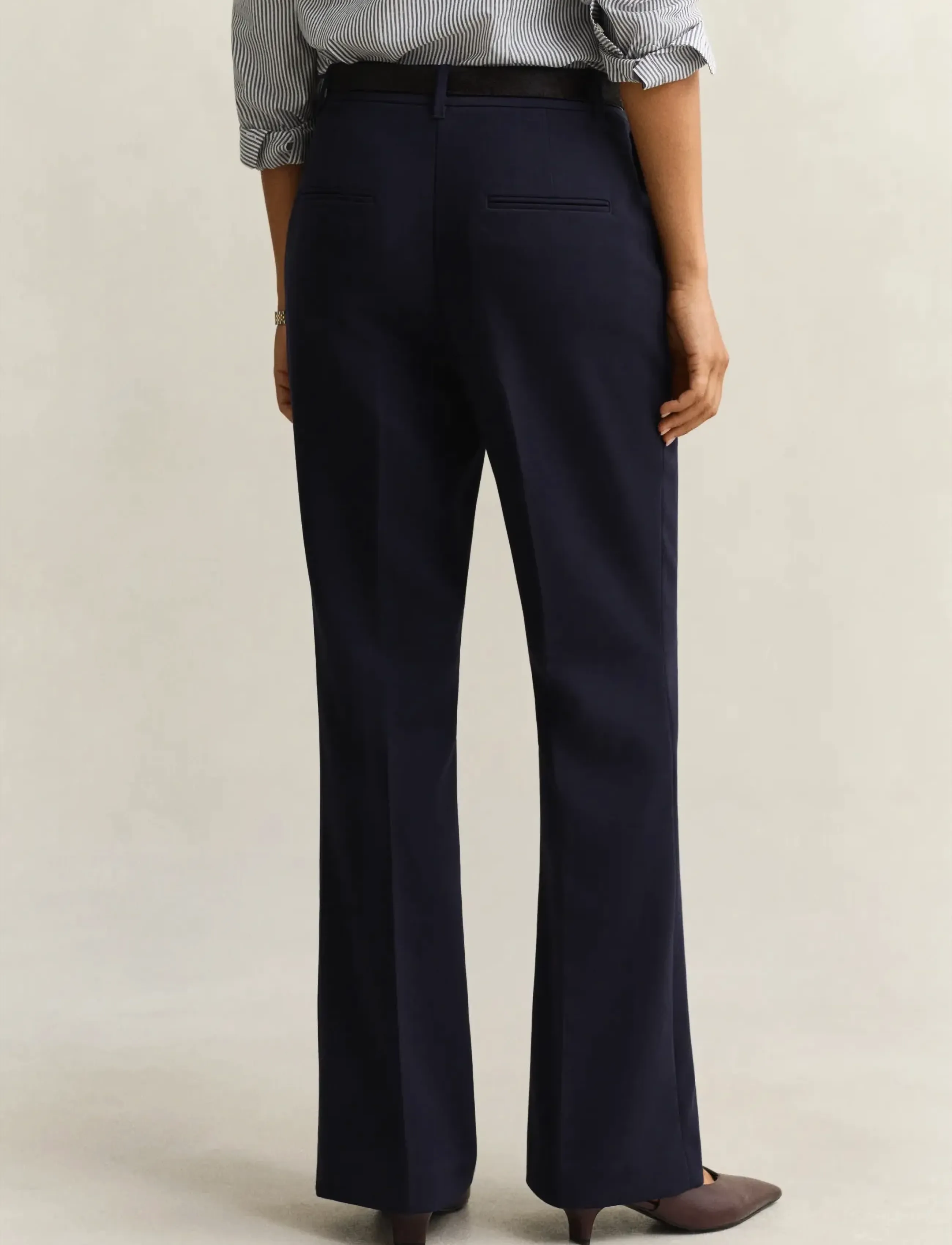 Gant Slim Flared Slacks kostymbyxor dam – bild 2