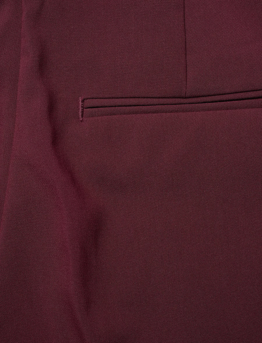 Gant - Slim Flared Slacks - alt laiad püksid - plum wine - 4