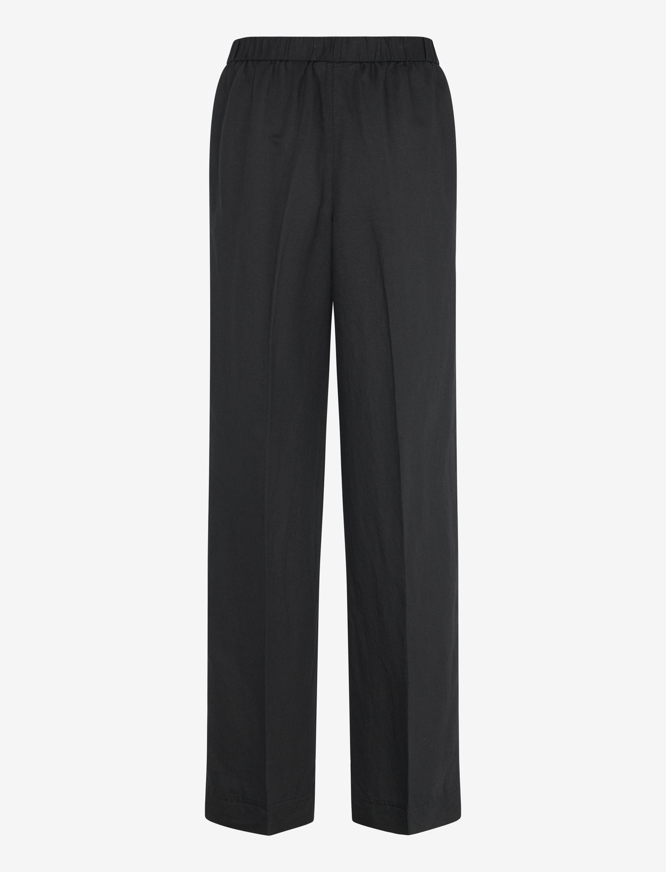 GANT - LINEN BLEND PULL ON PANTS - linased püksid - black - 2