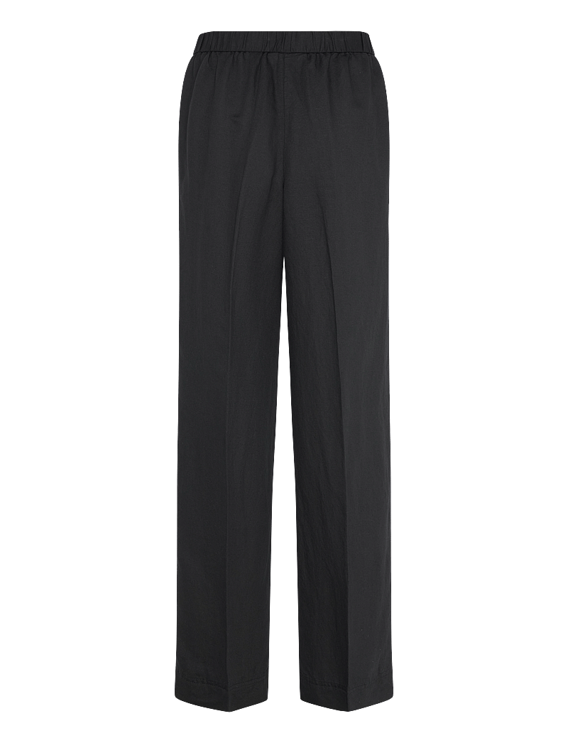 GANT - LINEN BLEND PULL ON PANTS - linased püksid - black - 2
