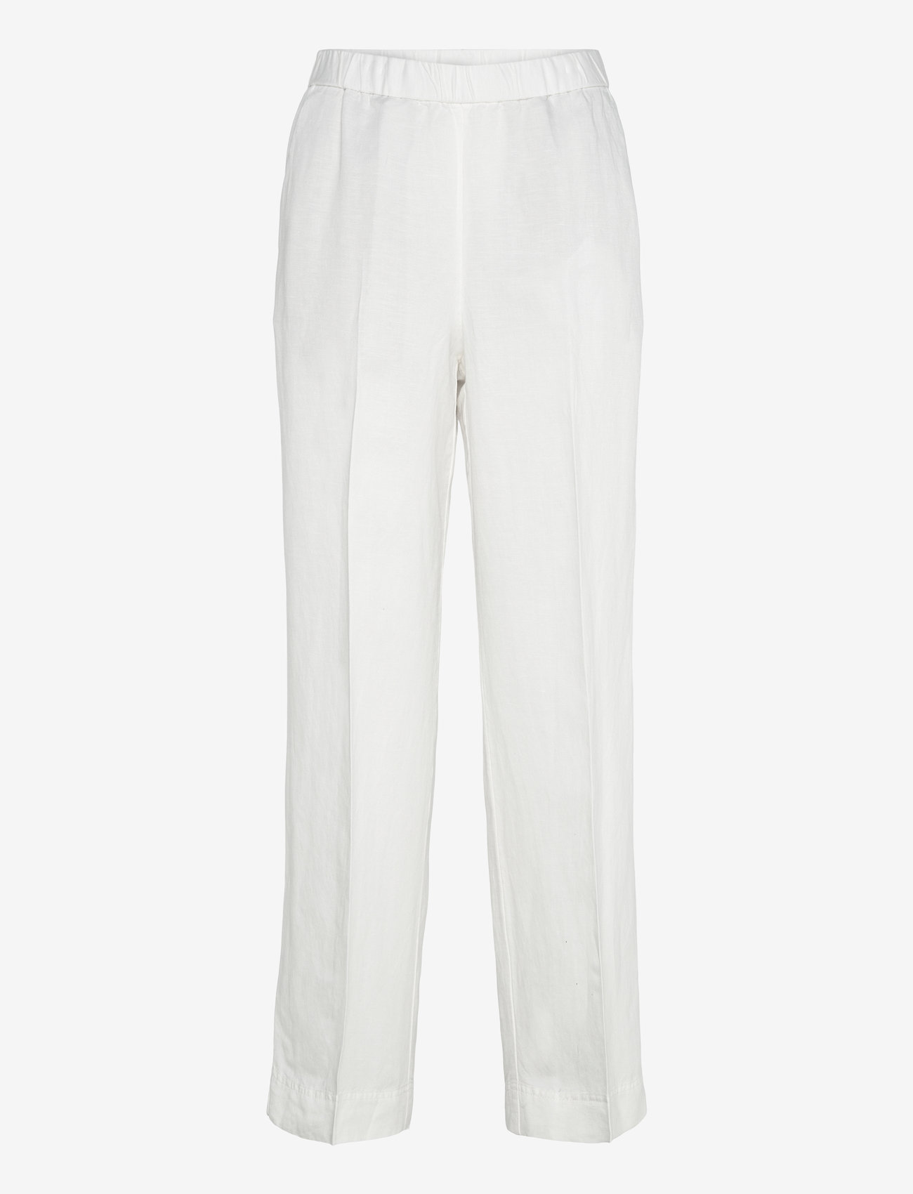 GANT - LINEN BLEND PULL ON PANTS - linnebyxor - eggshell - 0