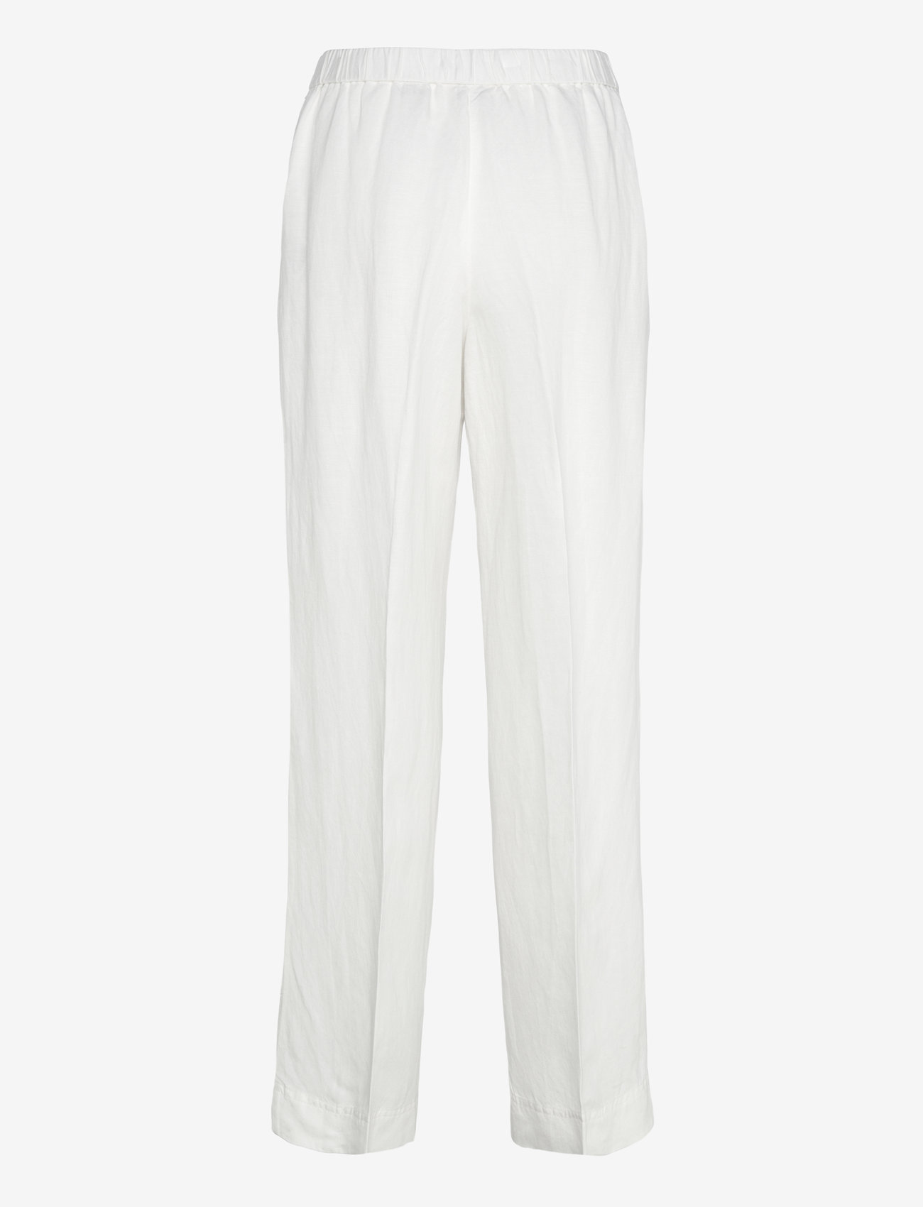 GANT - LINEN BLEND PULL ON PANTS - linnebyxor - eggshell - 1