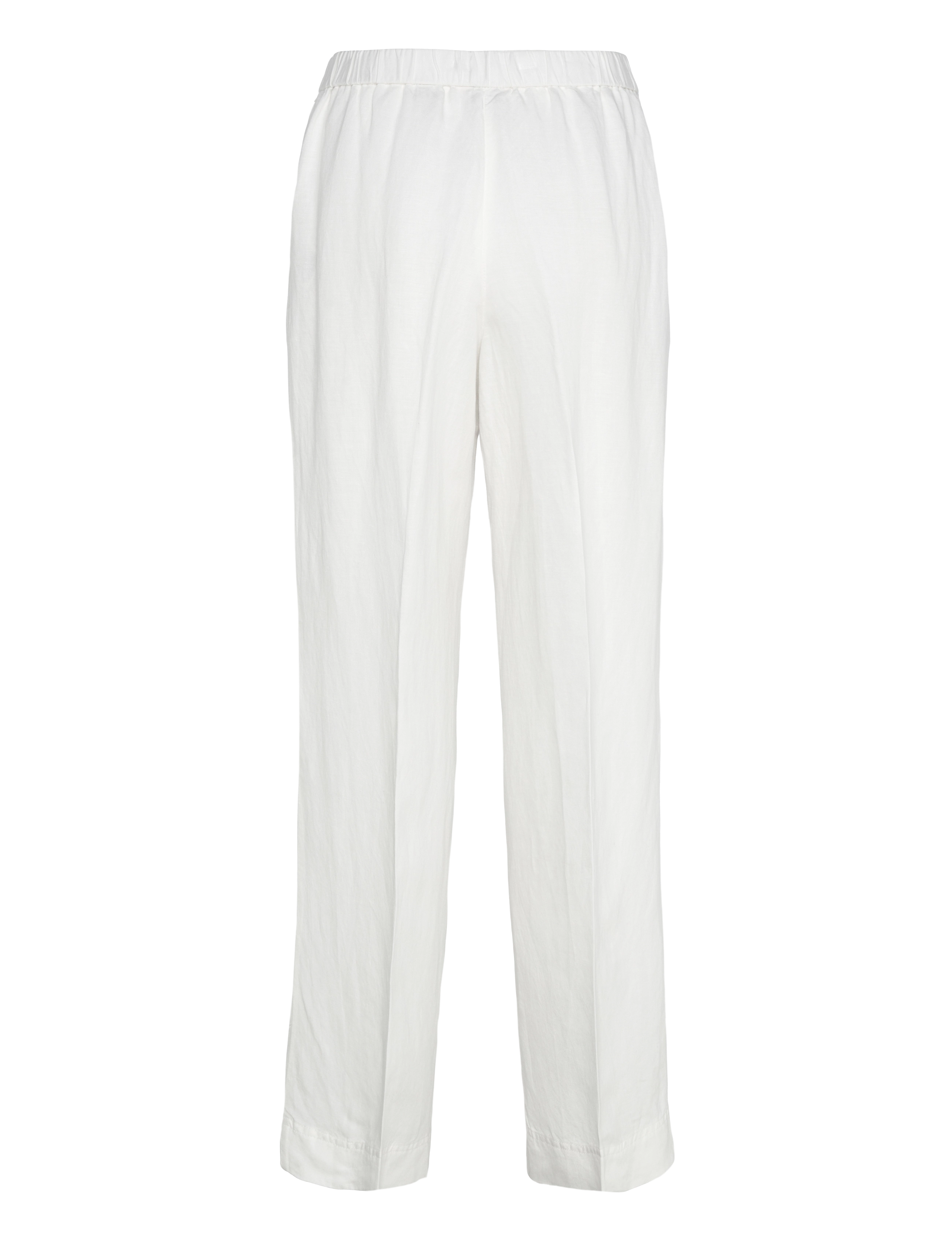 Gant - LINEN BLEND PULL ON PANTS - hørbukser - eggshell - 2