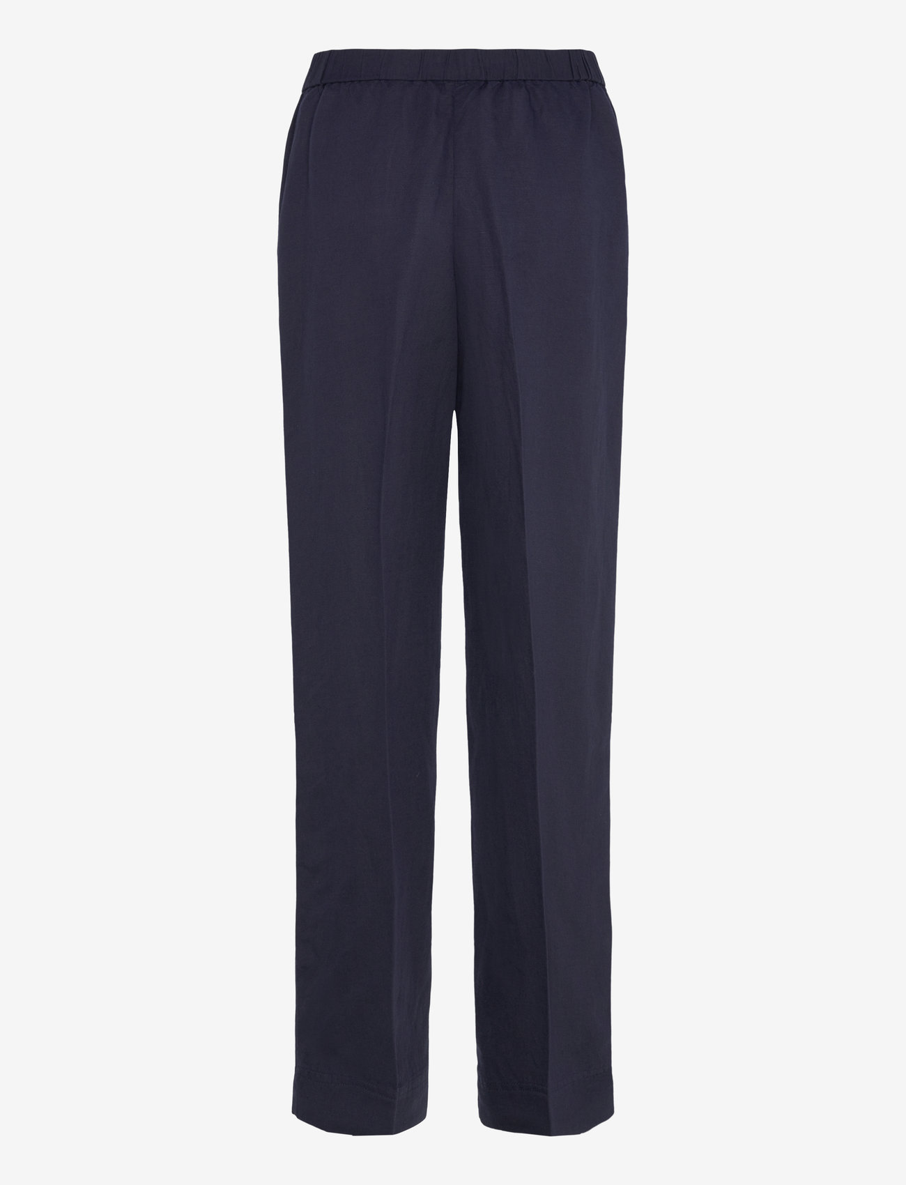 GANT - LINEN BLEND PULL ON PANTS - linen trousers - evening blue - 1