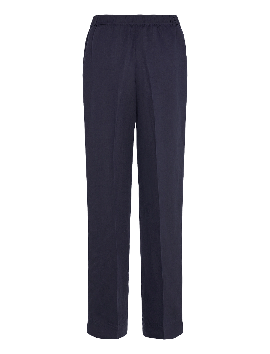 Gant - LINEN BLEND PULL ON PANTS - hørbukser - evening blue - 2