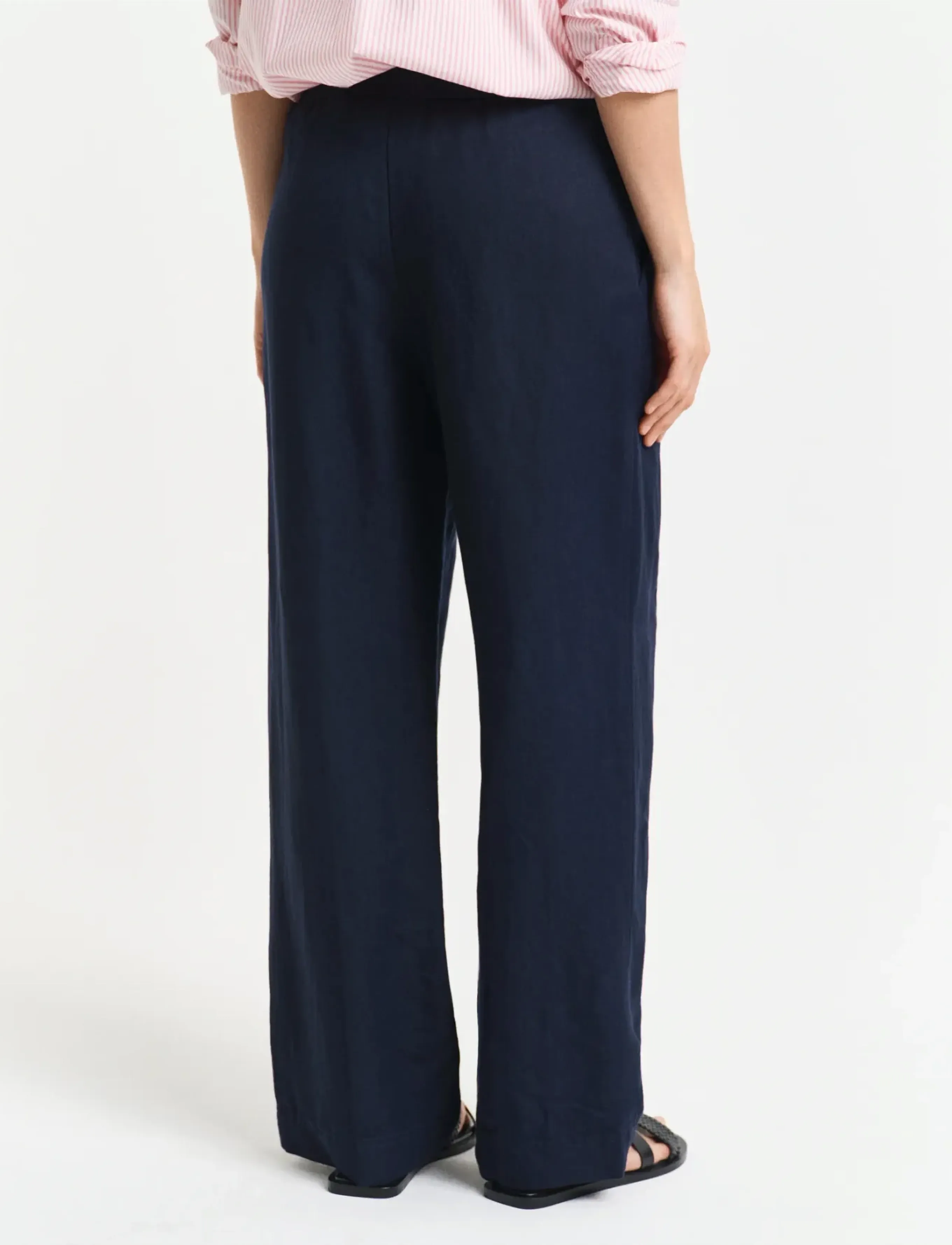 Gant Linen Blend Pull On Pants linnebyxor dam – bild 2