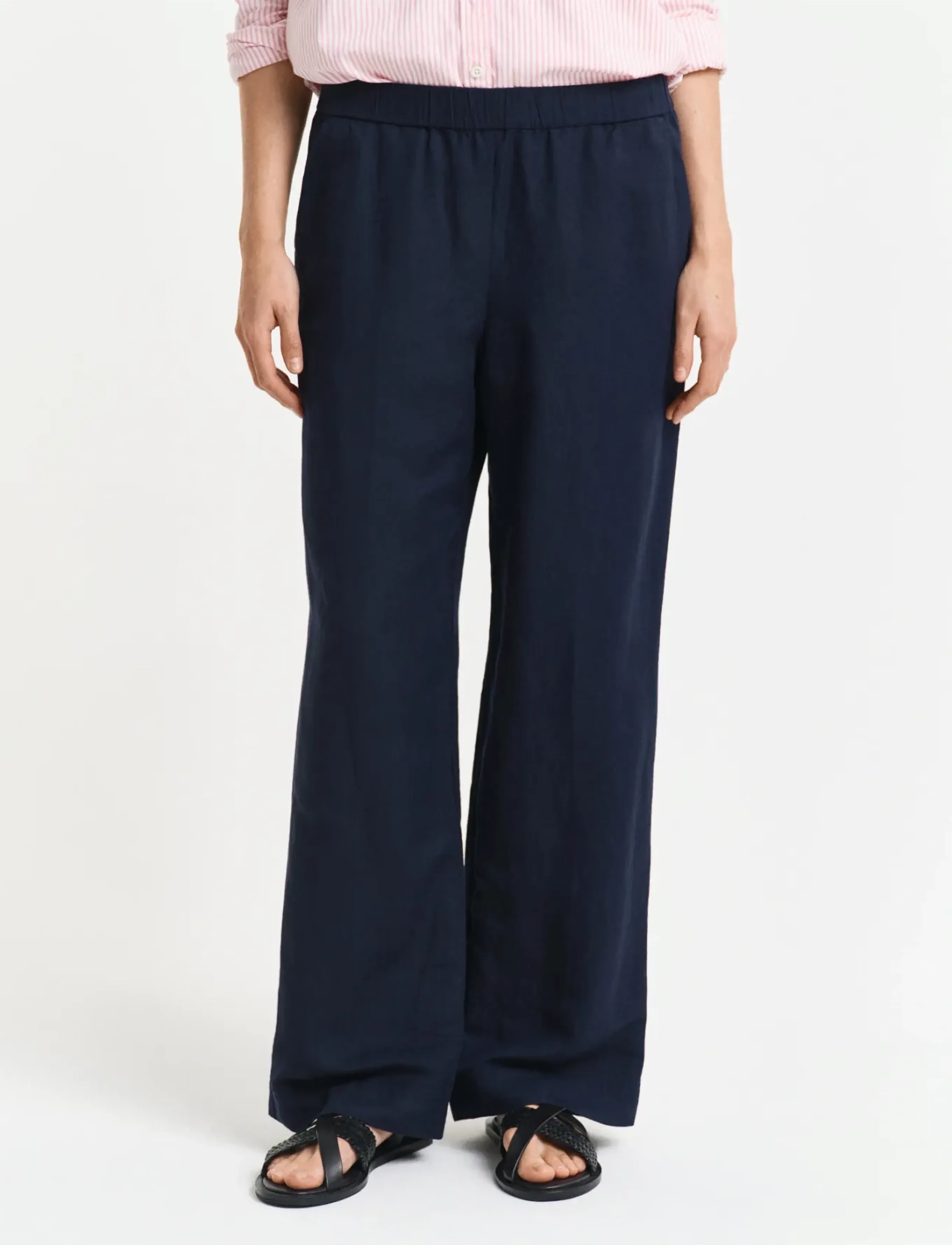 Gant Linen Blend Pull On Pants linnebyxor dam – bild 3
