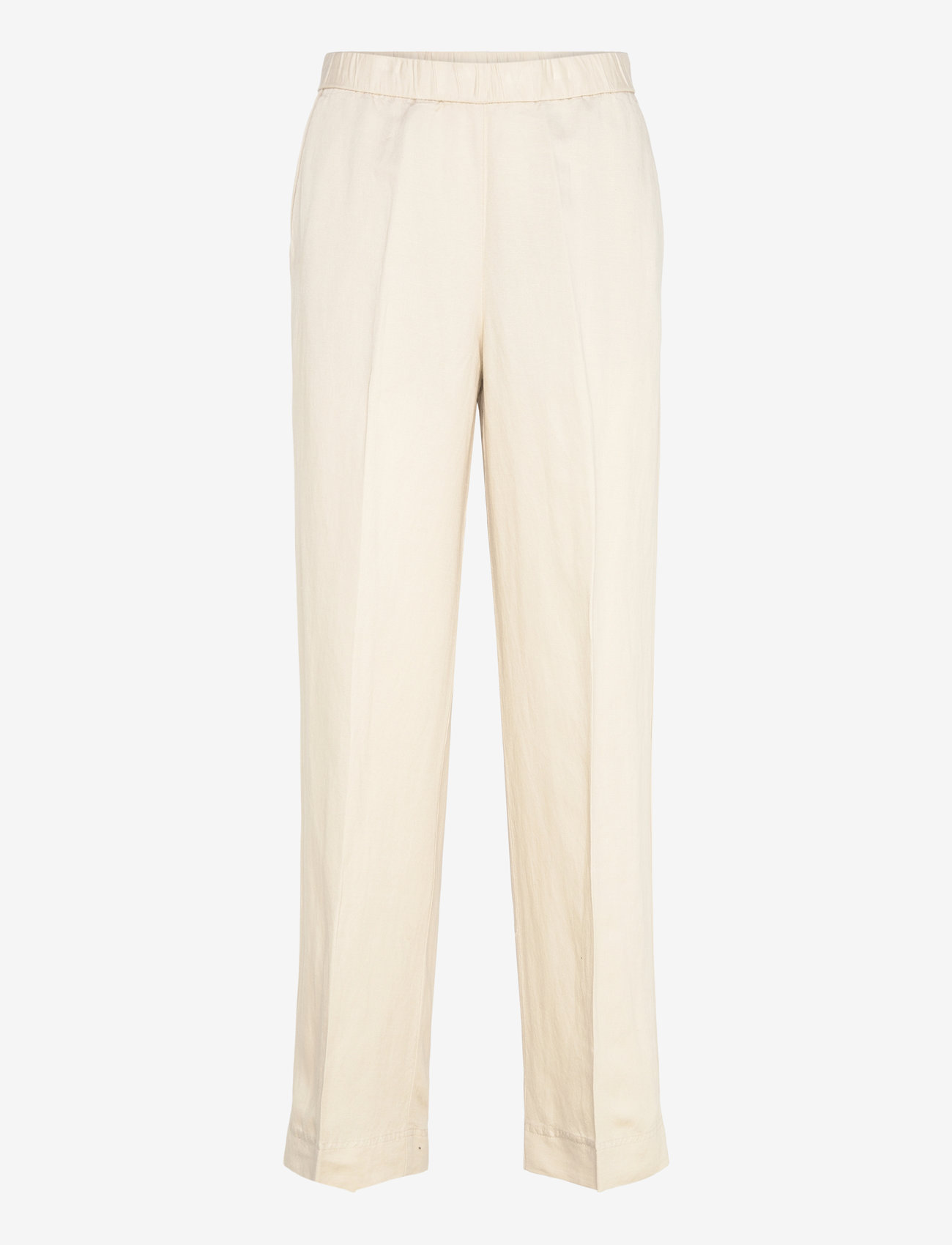 GANT - LINEN BLEND PULL ON PANTS - leinenhosen - putty - 0