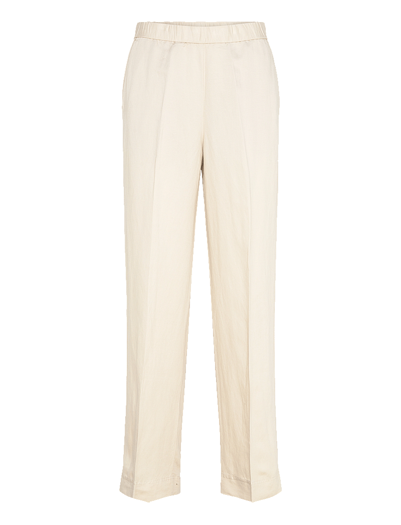 GANT - LINEN BLEND PULL ON PANTS - leinenhosen - putty - 0