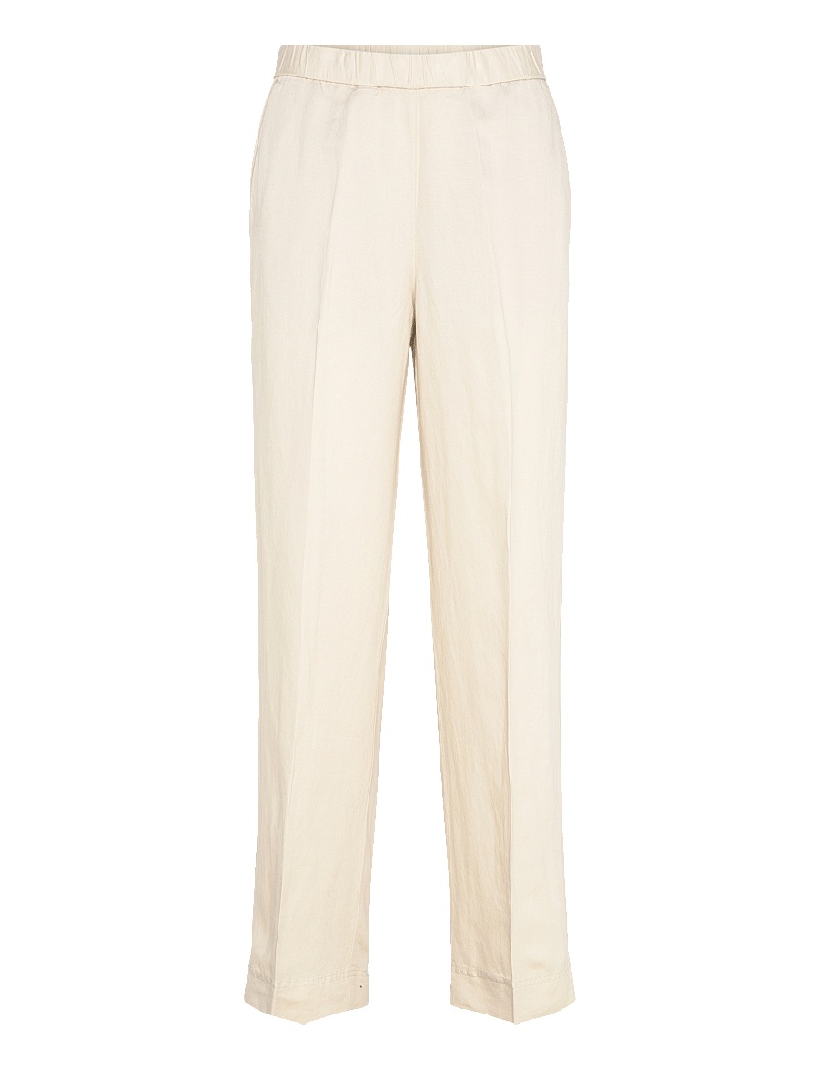 Gant - LINEN BLEND PULL ON PANTS - hørbukser - putty - 1