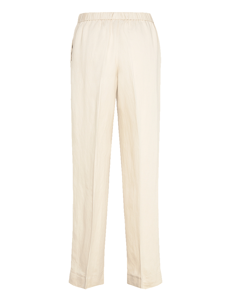 GANT - LINEN BLEND PULL ON PANTS - leinenhosen - putty - 1