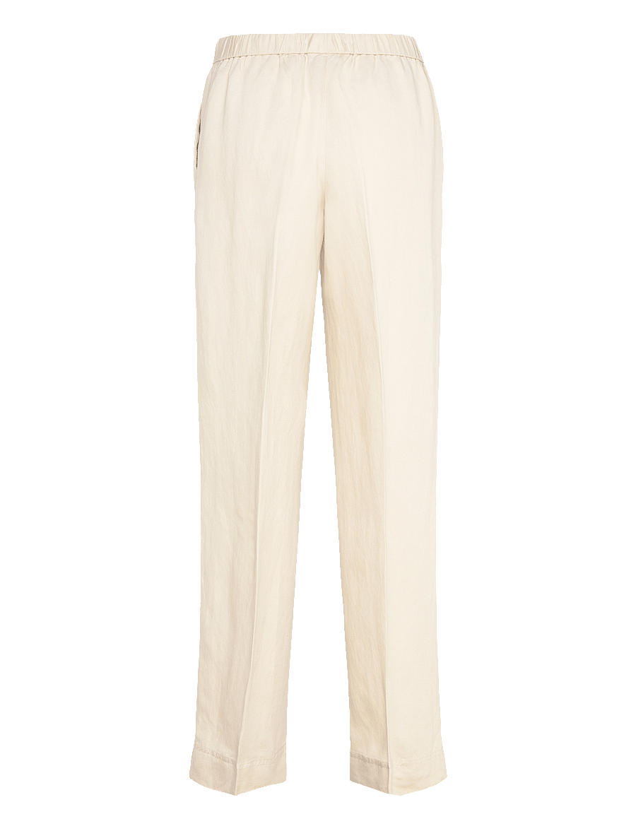 Gant - LINEN BLEND PULL ON PANTS - hørbukser - putty - 2