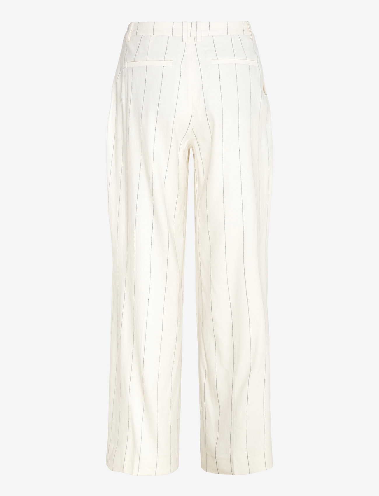 Gant - TAILORED PLEATED LINEN BLEND PANTS - linnen broeken - eggshell - 2