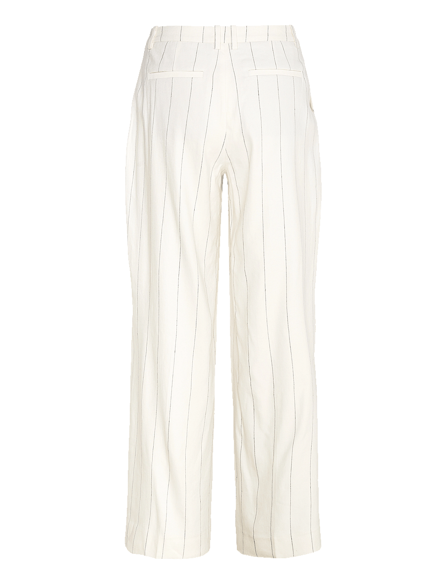 Gant - TAILORED PLEATED LINEN BLEND PANTS - leinenhosen - eggshell - 2