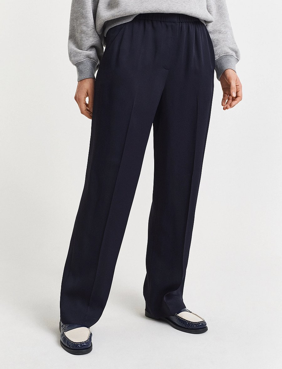 Gant - FLUID PANTS - anzugshosen - evening blue - 3