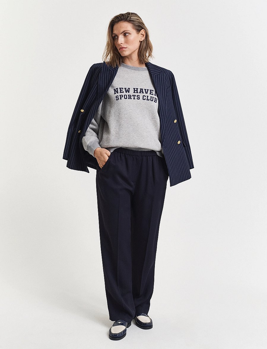 Gant - FLUID PANTS - anzugshosen - evening blue - 4