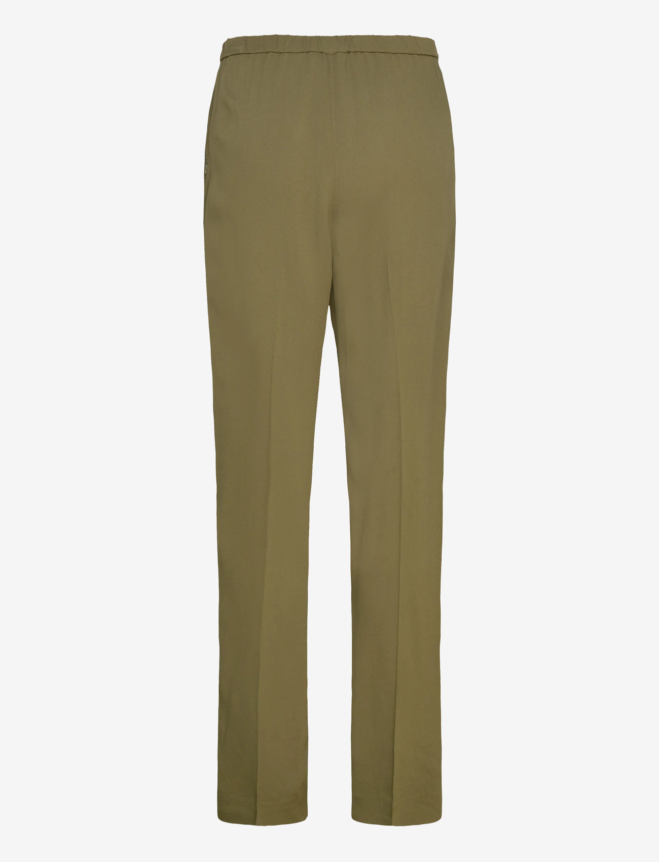 GANT - FLUID PANTS - pidulikud püksid - moss green - 2