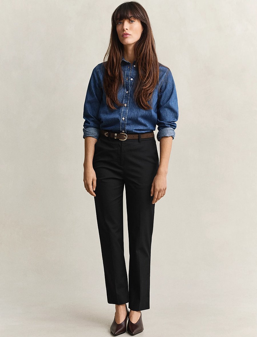 Gant - Slim Slacks - slim-fit hosen - black - 0