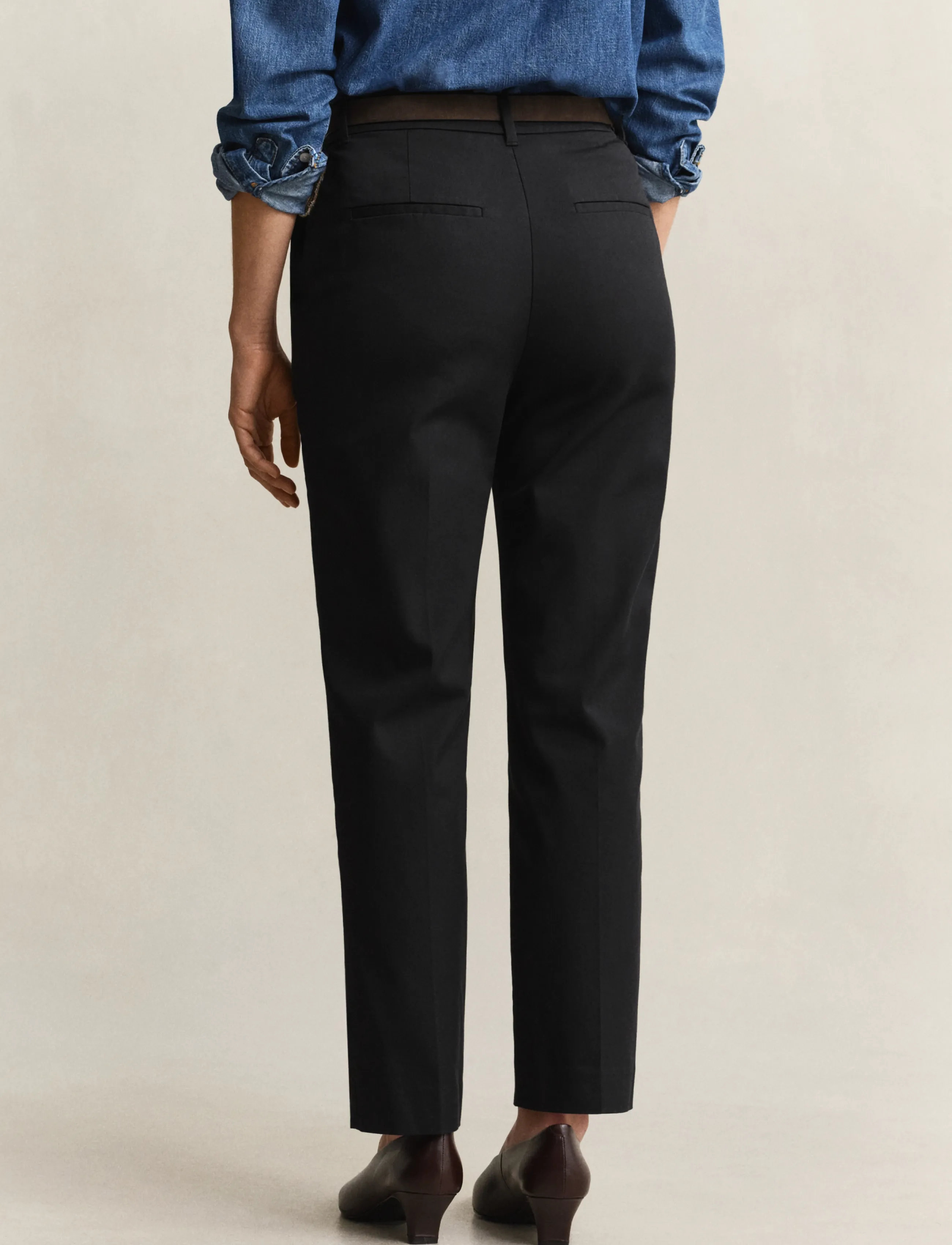 Gant - Slim Slacks - slim fit trousers - black - 2