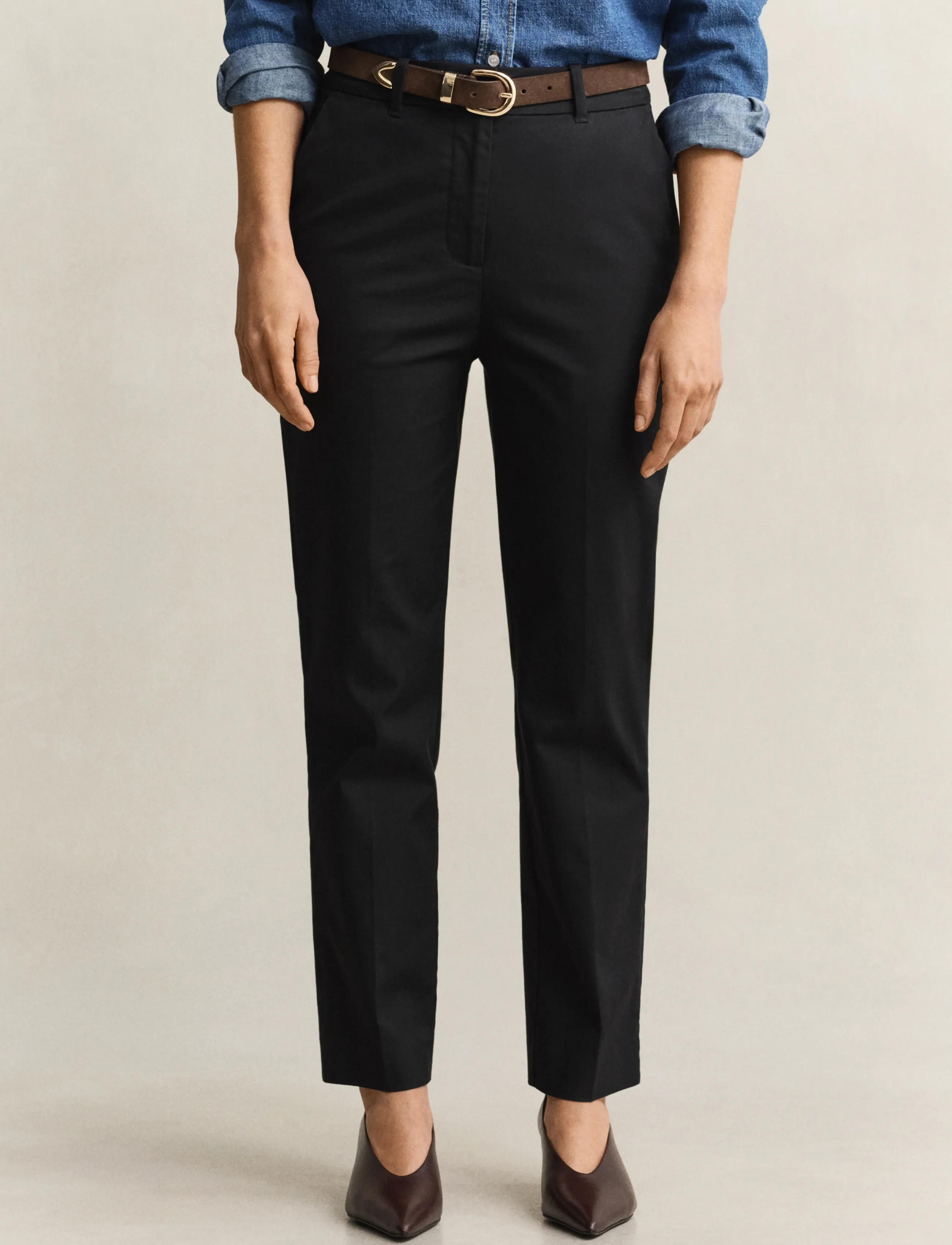 Gant - Slim Slacks - slim fit trousers - black - 3