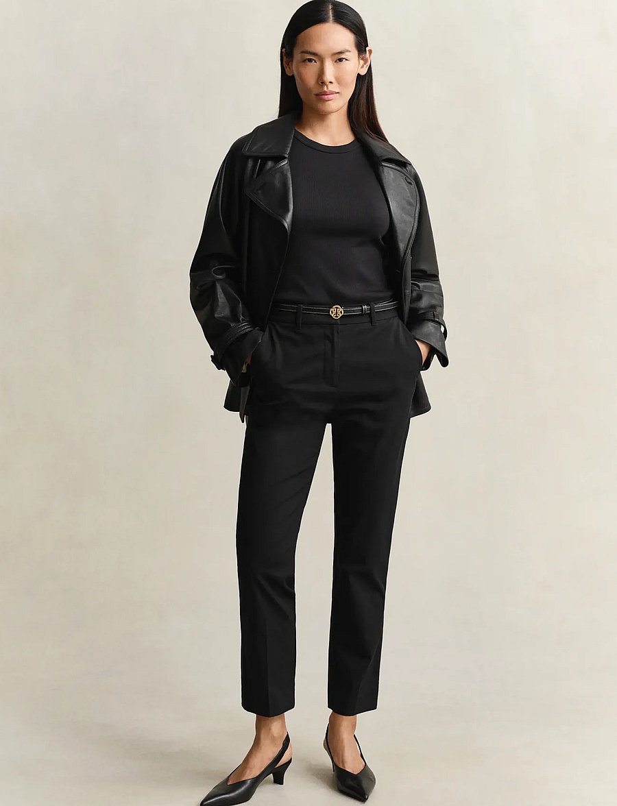 Gant - Slim Slacks - slim-fit hosen - black - 4