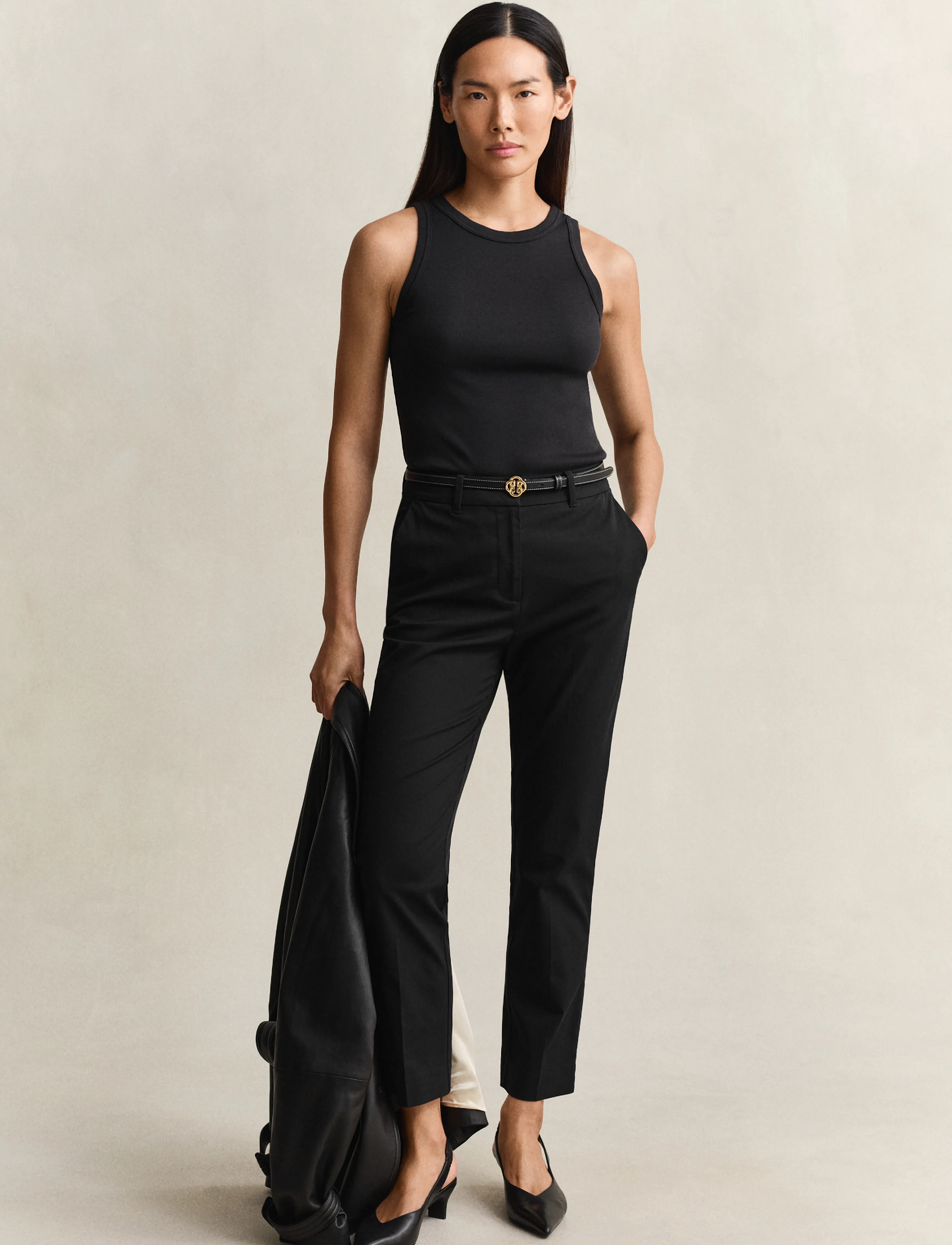 Gant - Slim Slacks - slim-fit hosen - black - 5