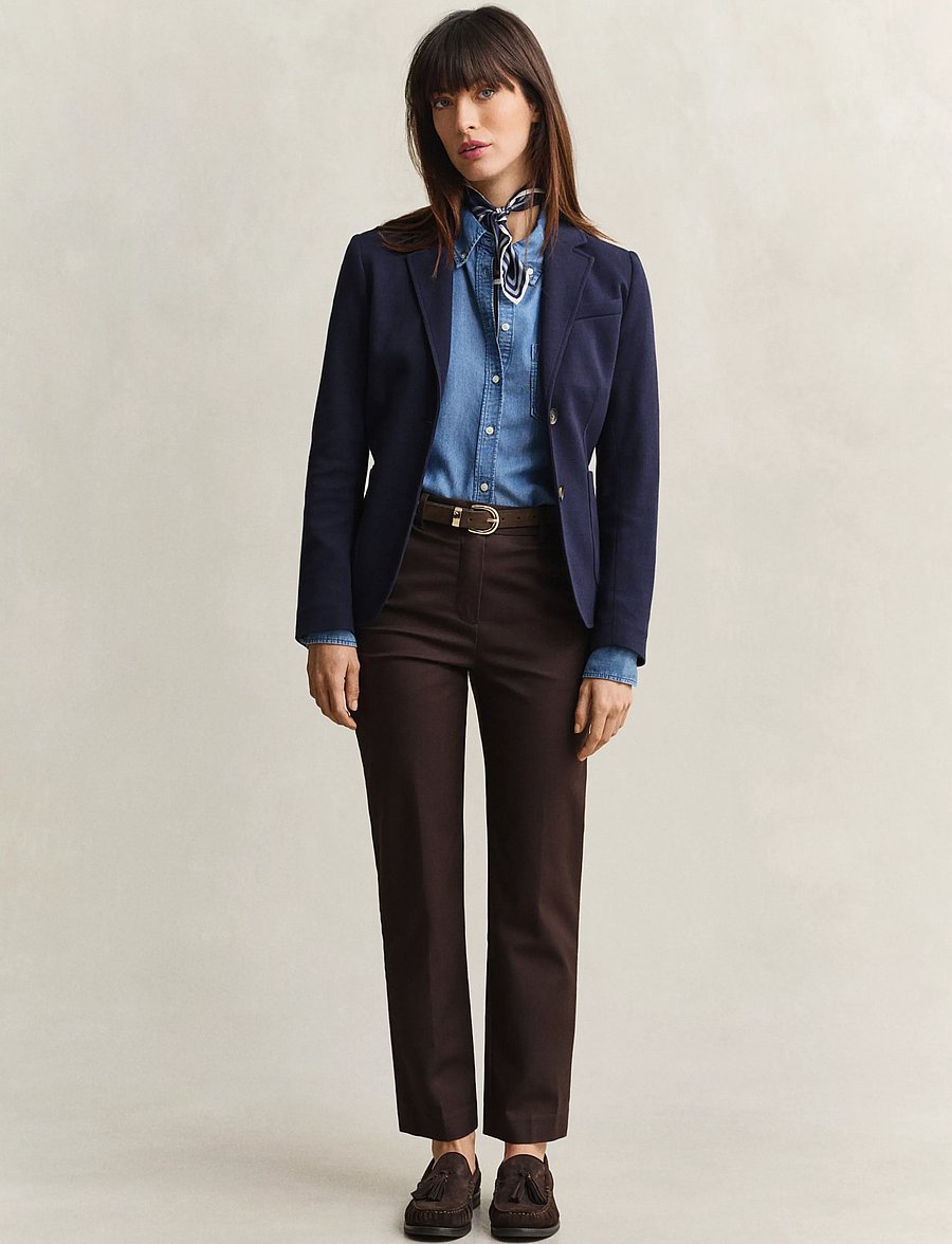 Gant - Slim Slacks - slim-fit hosen - deep brown - 0
