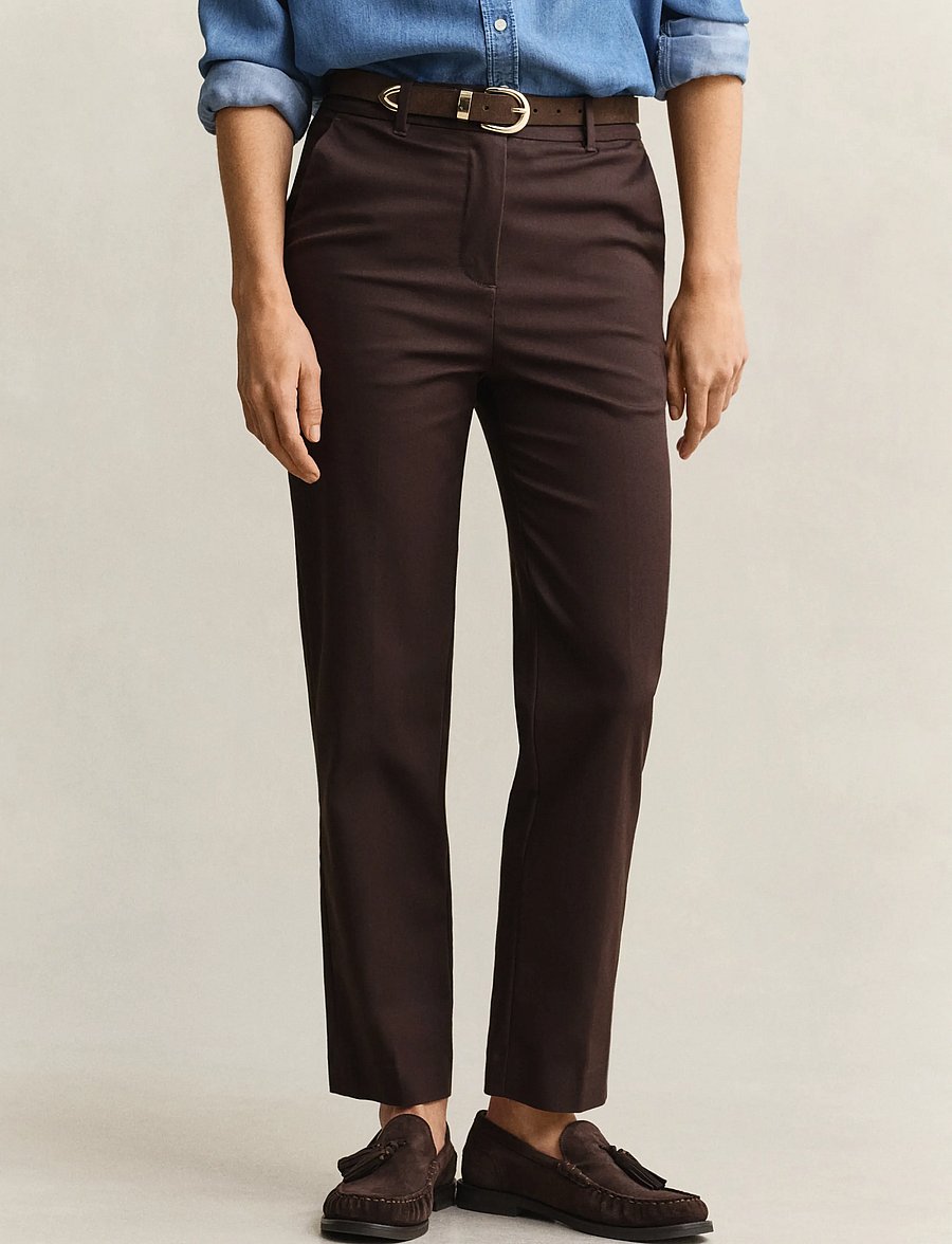 Gant - Slim Slacks - slim-fit hosen - deep brown - 3
