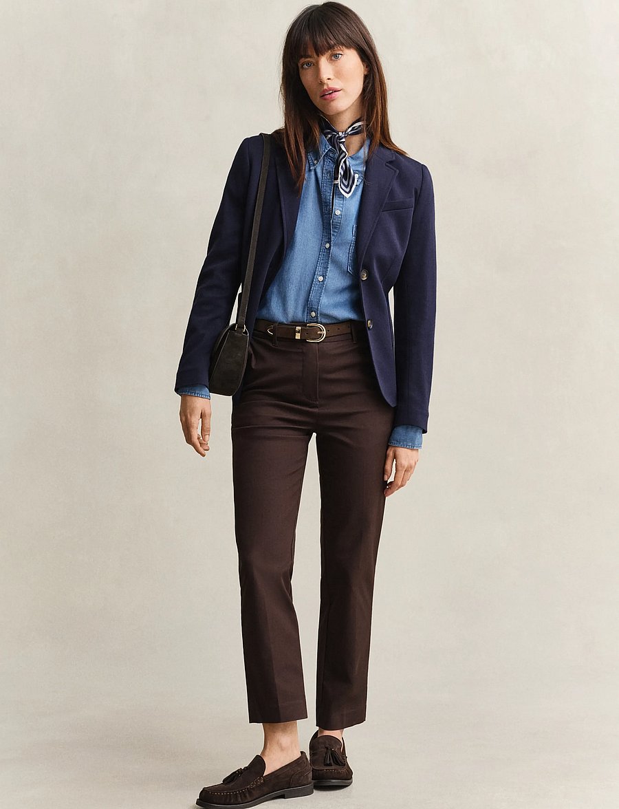 Gant - Slim Slacks - slim-fit hosen - deep brown - 4