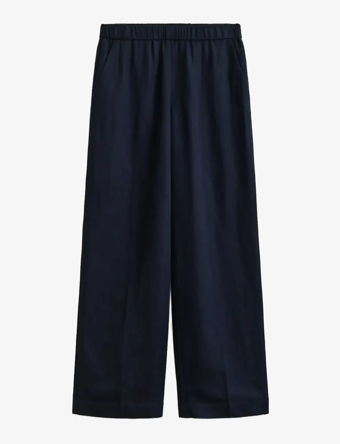 GANT - LINEN BLEND PULL ON PANTS - hørbukser - evening blue - 1