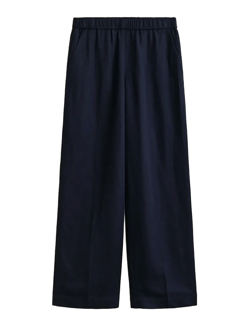 GANT - LINEN BLEND PULL ON PANTS - hørbukser - evening blue - 1