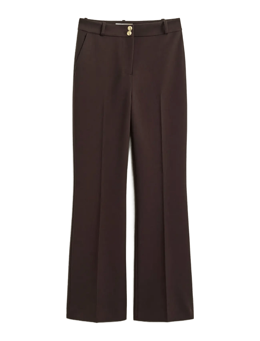 Gant - SLIM FLARE NAUTICAL PANTS - schlaghosen - deep brown - 0