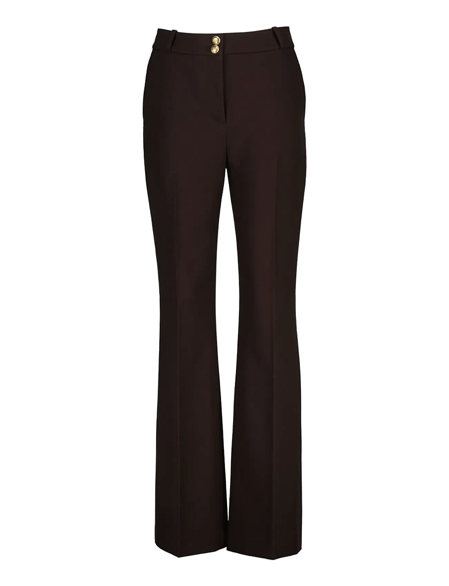 Gant - SLIM FLARE NAUTICAL PANTS - flare bukser - deep brown - 0