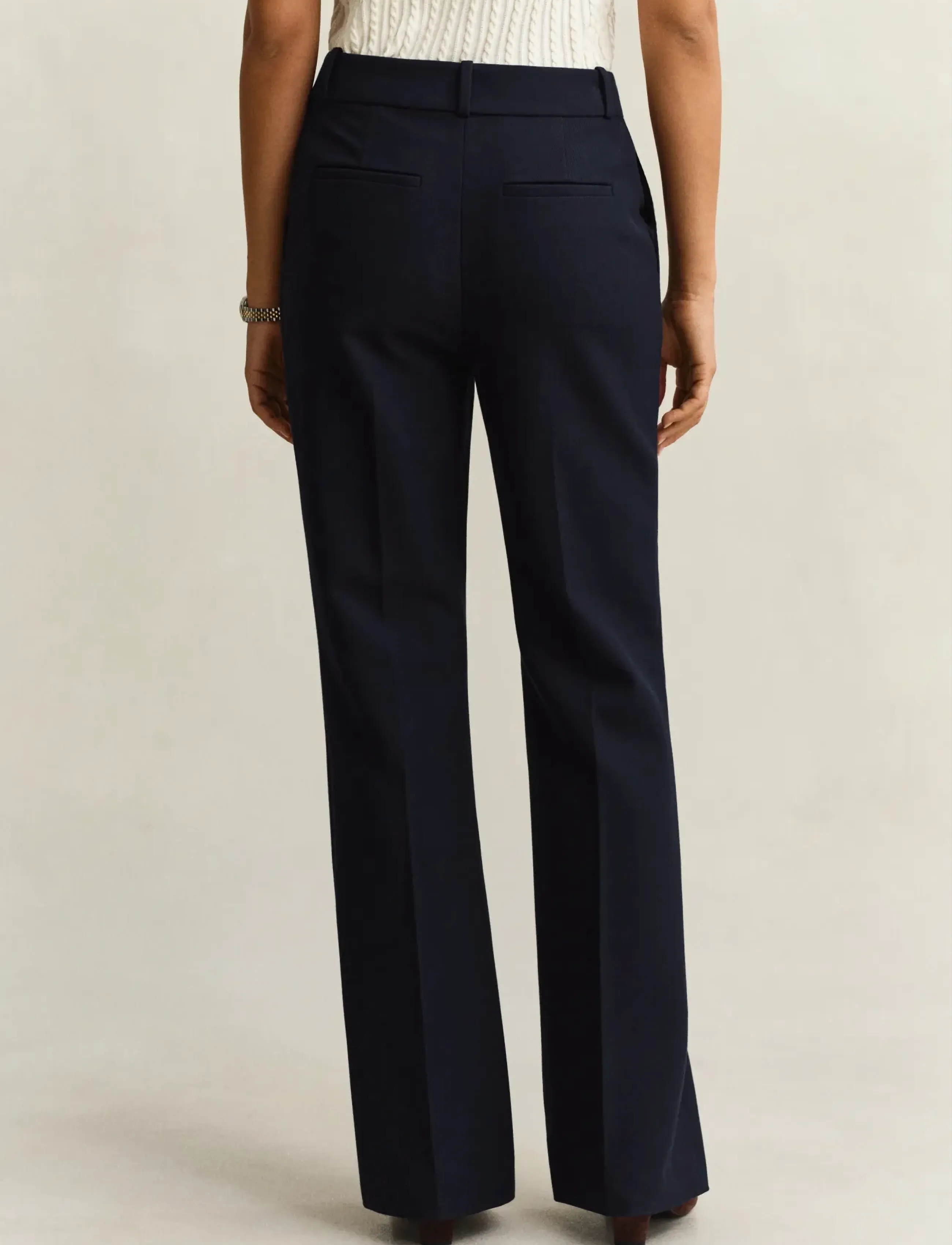 Gant - SLIM FLARE NAUTICAL PANTS - alt laiad püksid - evening blue - 2