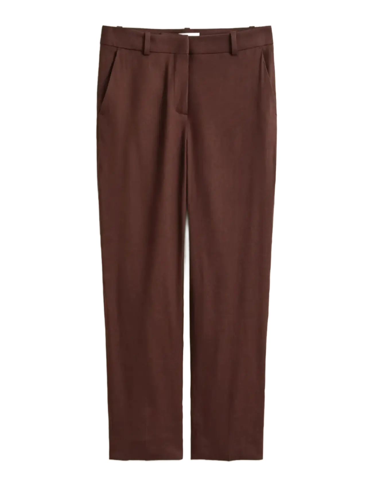 Gant TAILORED LINEN STRETCH PANTS - Püksid - FRESH SOIL / brown