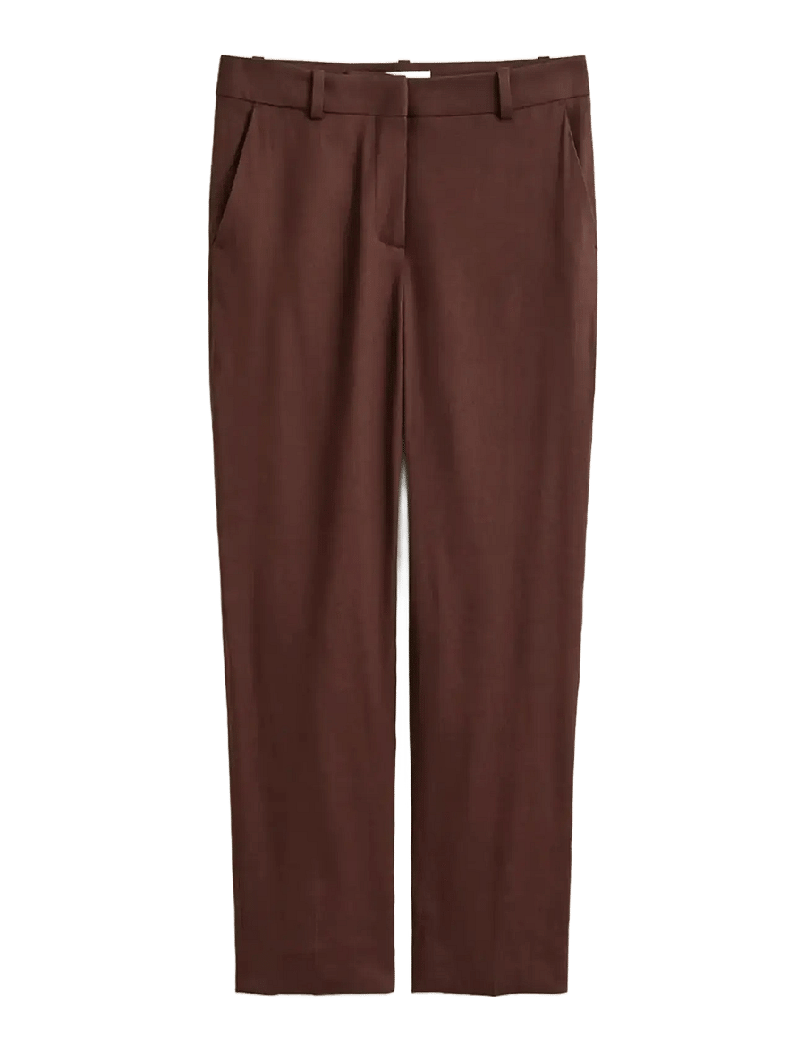 Gant - TAILORED LINEN STRETCH PANTS - tailored trousers - fresh soil - 1