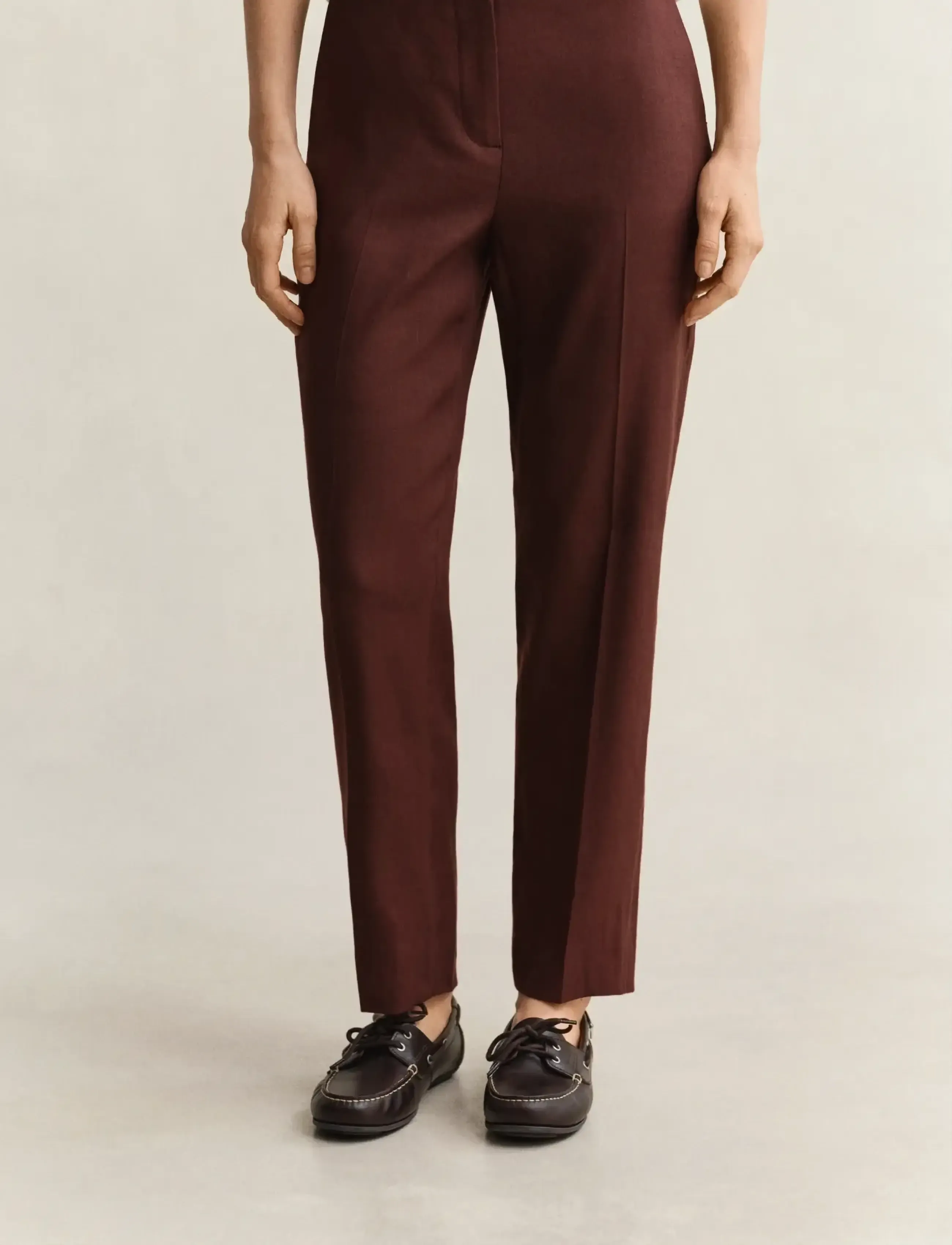 Gant - TAILORED LINEN STRETCH PANTS - habitbukser - fresh soil - 3