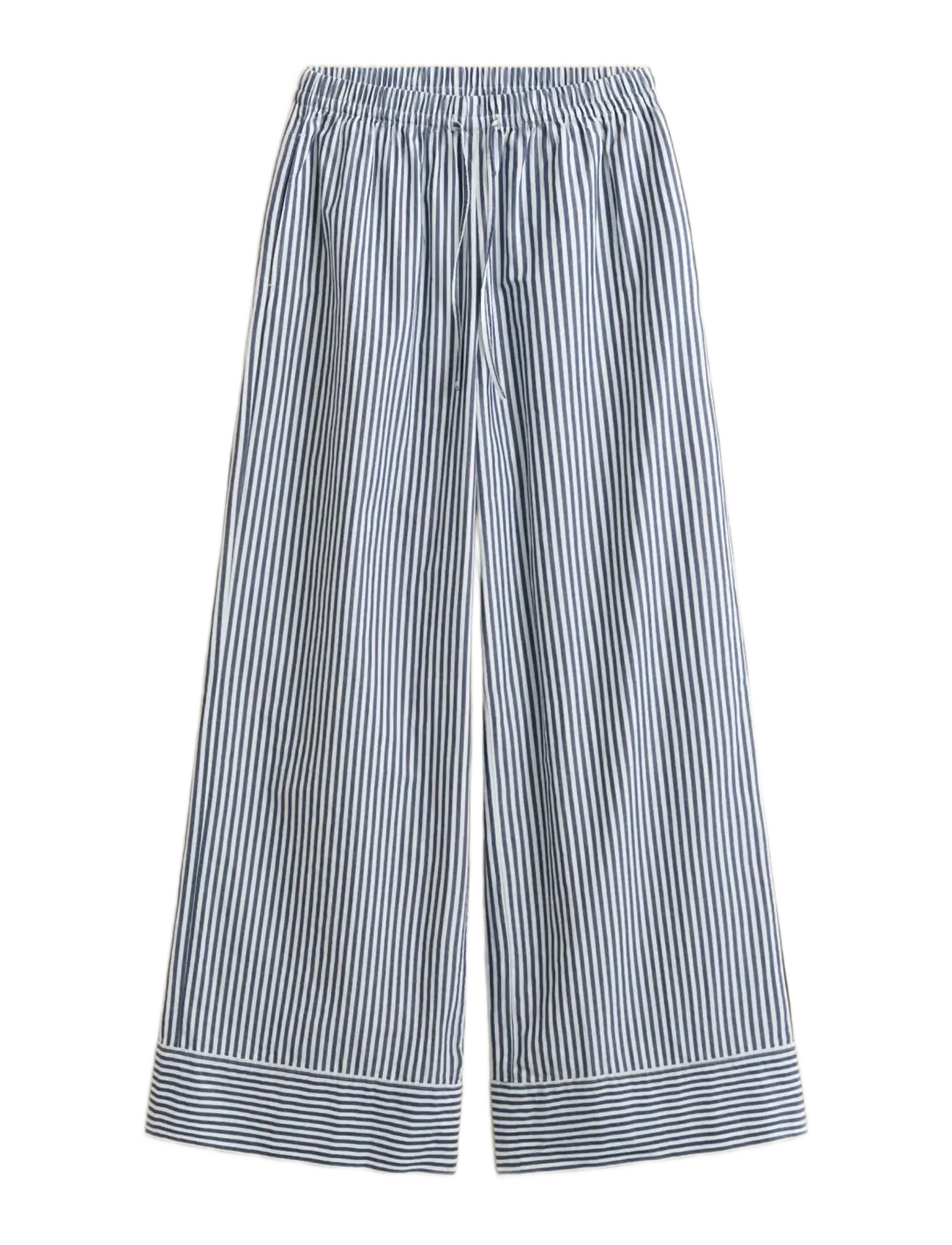 Gant STRIPE POPLIN PULL ON PANTS - Püksid - RICH NAVY / navy