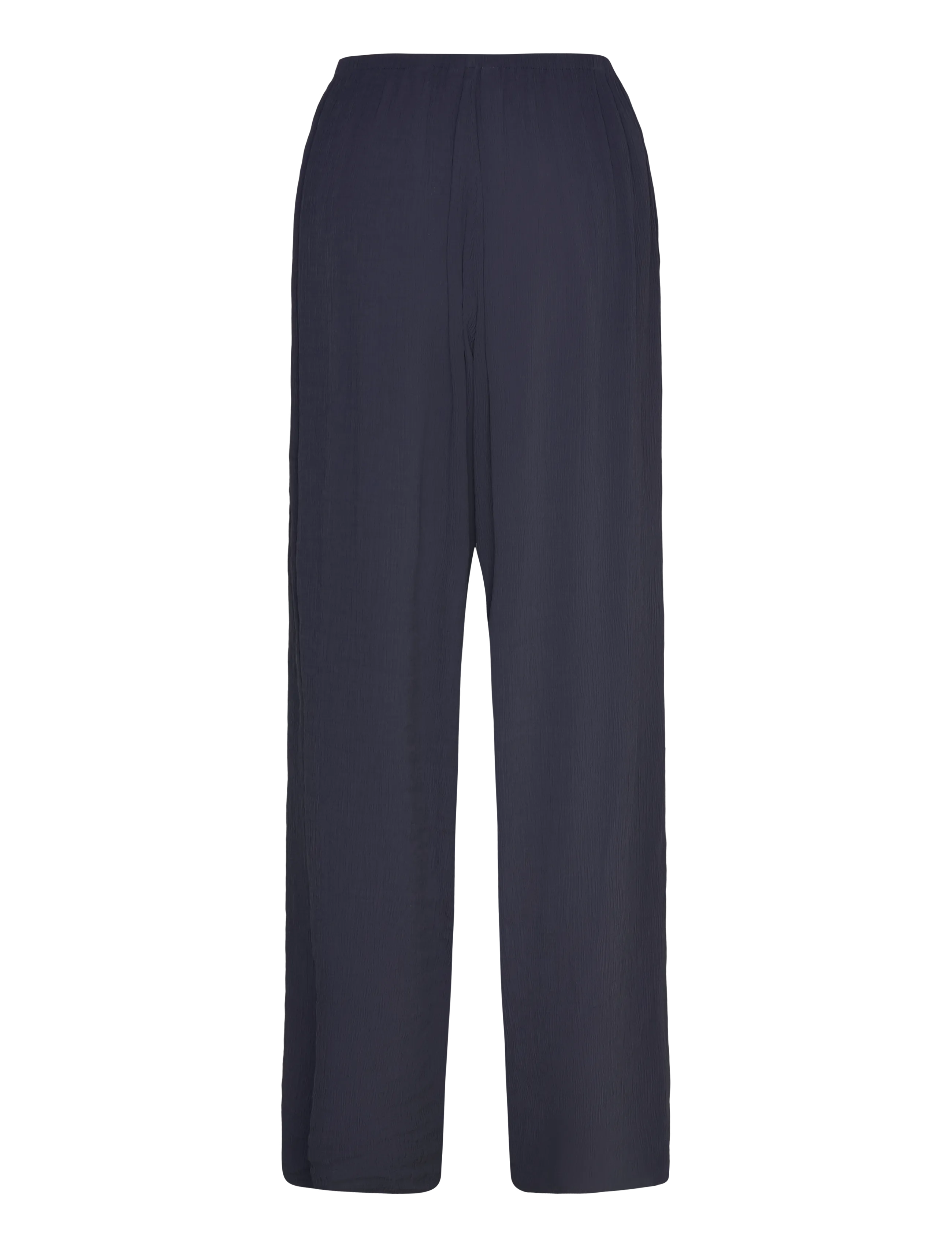 Gant - FLUID CRINKLE PULL ON PANTS - sirge säärega püksid - evening blue - 1