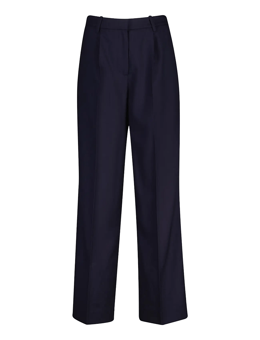 Gant - TAILORED WOOL PANTS - anzugshosen - evening blue - 0