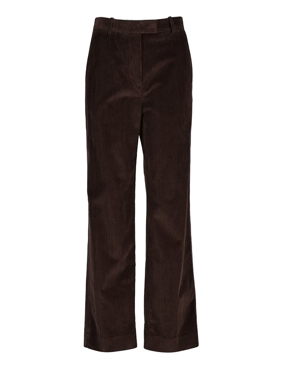 Gant - TAILORED CORDUROY PANTS - corduroy pants - deep brown - 0