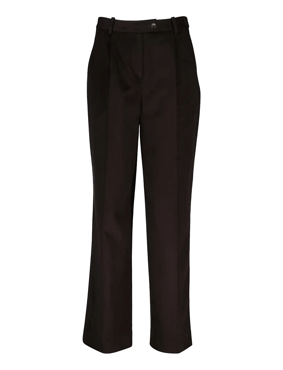 Gant - TAILORED TWILL VELVET PANTS - anzugshosen - deep brown - 0