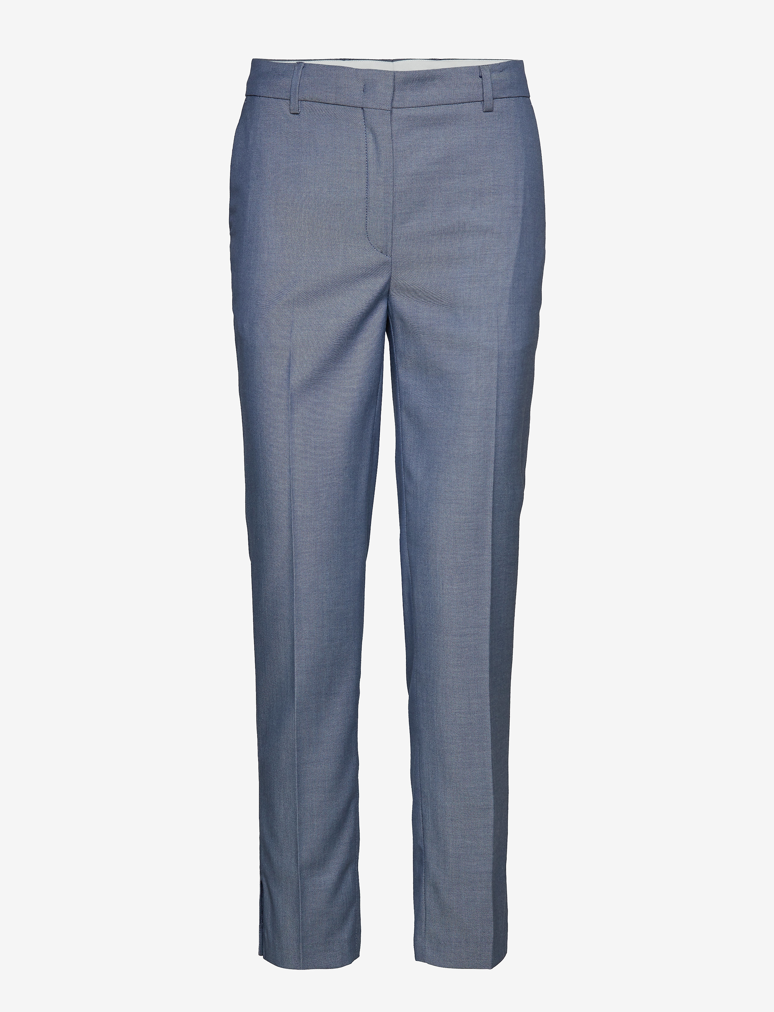 GANT - D1. WASHABLE CHAMBRAY TAPERED PANT - persian blue - 0