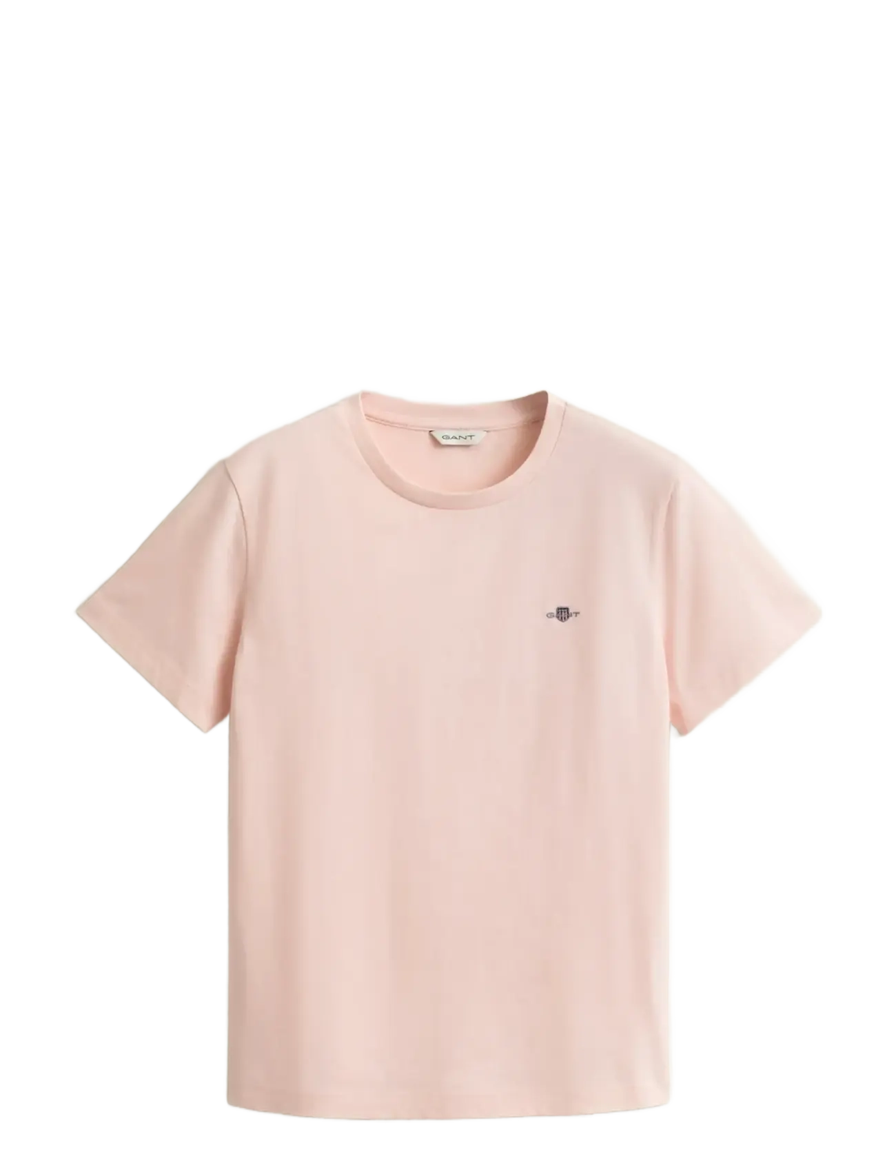 Gant REG SHIELD SS T-SHIRT - Apģērbi - APRICOT PINK / pink/rose