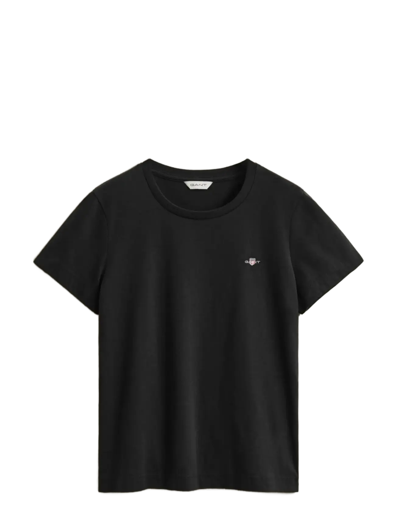 Gant REG SHIELD SS T-SHIRT - T-särgid ja topid - BLACK / black