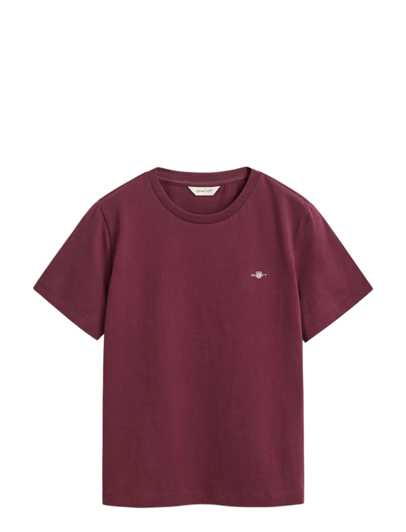 Gant REG SHIELD SS T-SHIRT - Gant - DARKENED WINE / burgundy