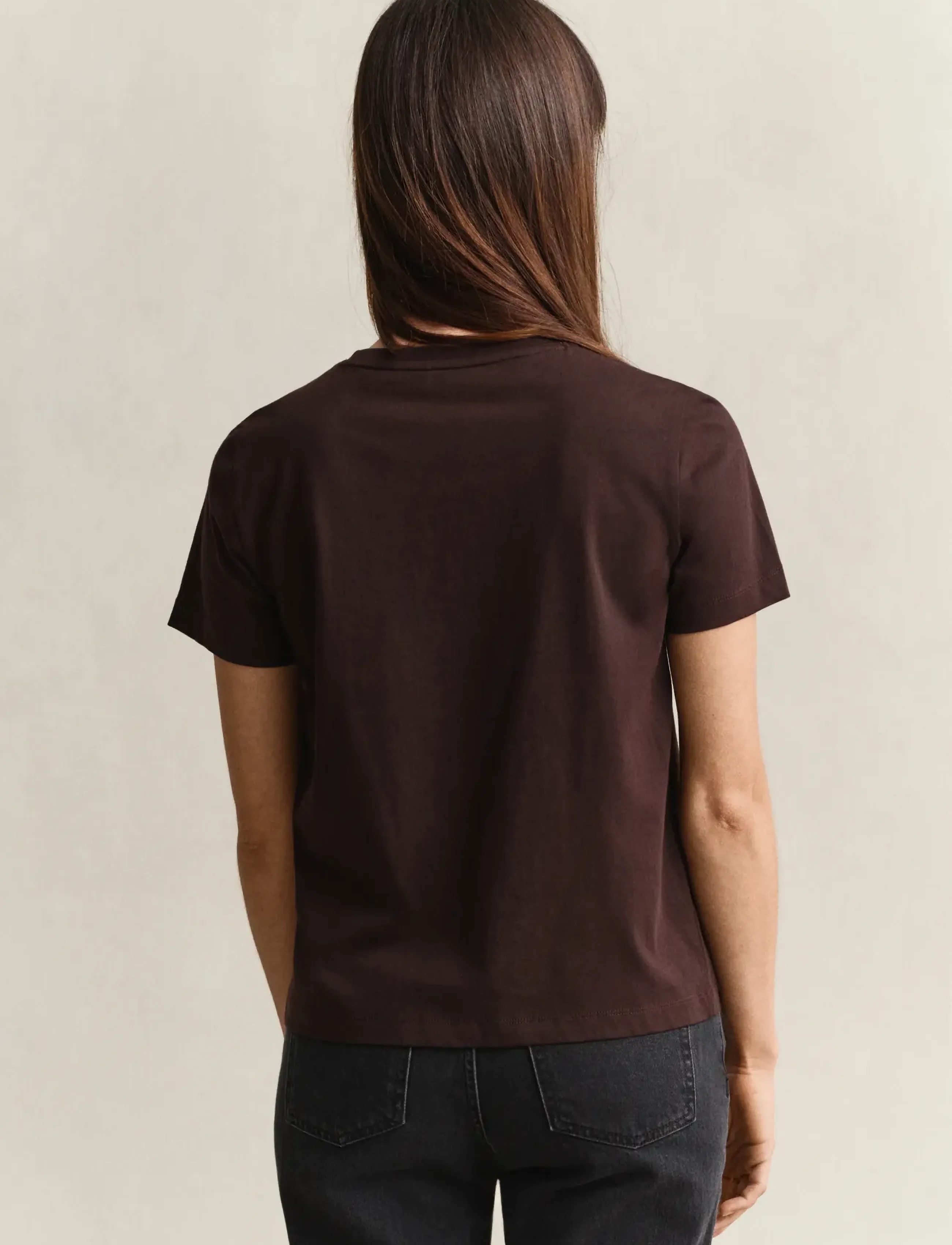 Gant - REG SHIELD SS T-SHIRT - t-shirts - deep brown - 2